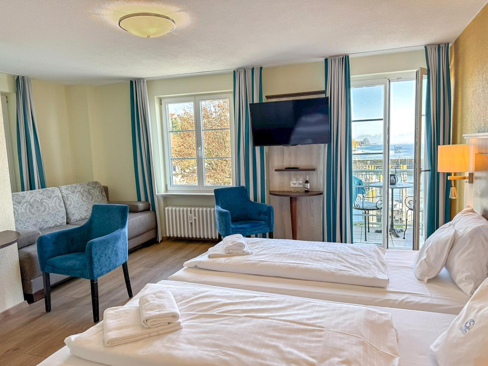 Hotel & Gaestehaus Seehof Мерсбург Екстер'єр фото